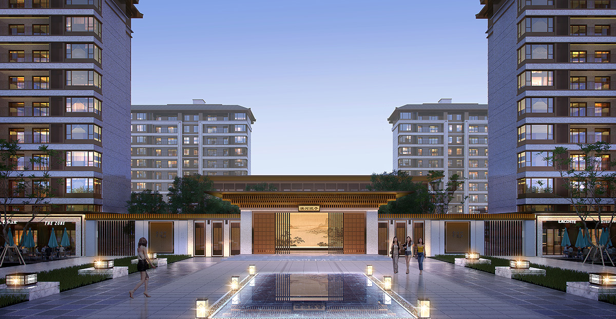 淮陽(yáng)建業(yè)濱河院子（南院）建筑幕墻外裝飾工程