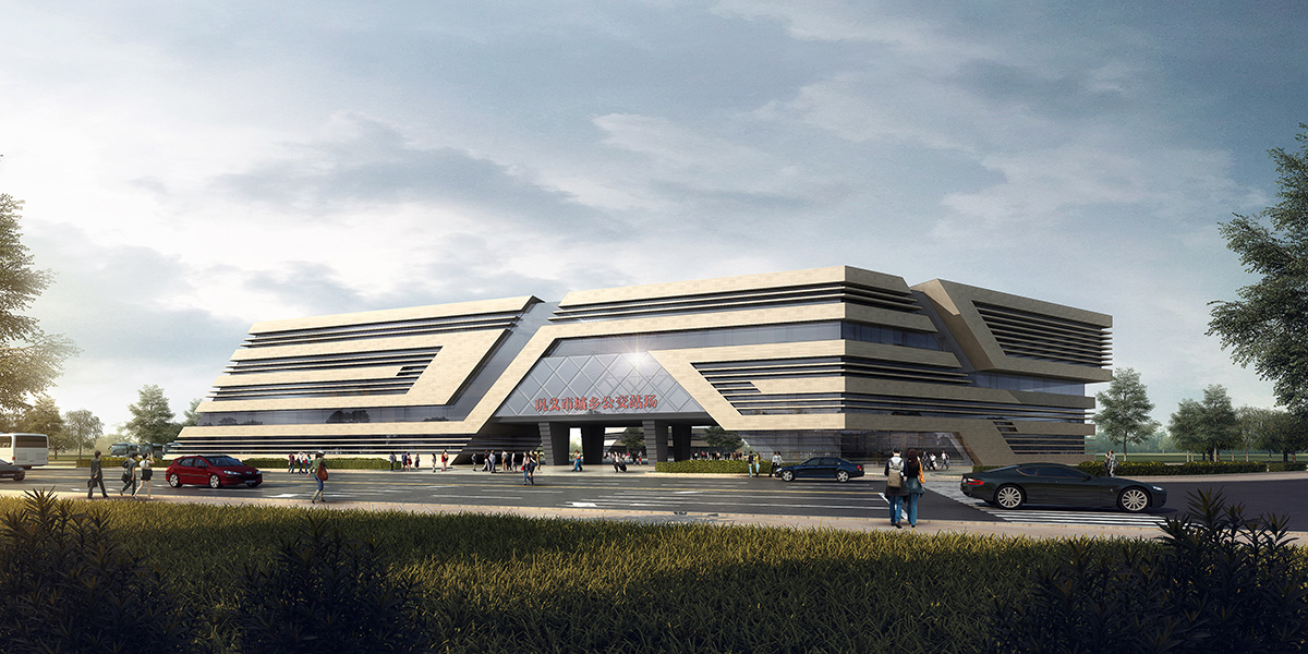 鞏義市五里堡城鄉(xiāng)客運公交場站綜合樓、維修車間幕墻外裝飾工程